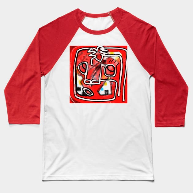 heart Baseball T-Shirt by Angel Rivas